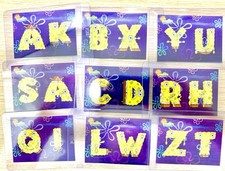 2009 Topps SPONGEBOB SQUAREPANT Series 1 ALPHABET Sticker Incomplete Set Of 9 NM picture