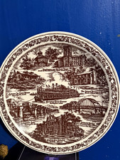 Vernon Kilns Tri-Cities Davenport Rock Island Moline Scenic Collector Plate picture