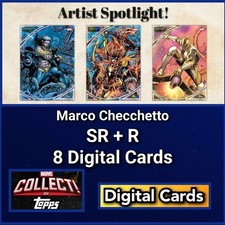 Topps Marvel Collect Artist Spotlight 26 Marco Checchetto SR+R 8 Card Set picture