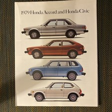 1979 HONDA ACCORD & CIVIC SALES BROCHURE SALES CATALOG 79 CVCC 1200 LX  picture
