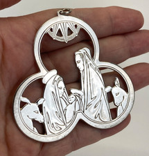 Lunt Sterling Silver 1975 Nativity Journey of Starlight Christmas Ornament picture