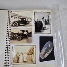 Vintage Antique Family Photo Album 1920s- 60s Cars Automobiles Pets Fashion picture