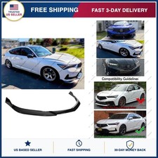 WheelX Front Bumper Lip for 2023-2026 Acura Integra Base Gloss Black 3Pcs picture