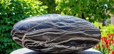 HUGE 440MM Black Imperial Jasper Crystal Lingam Metaphysical Healing Reiki Stone picture