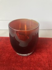Glassybaby Grateful Red 1442 Ruby Red Votive Candle Holder New Sticker No Box picture