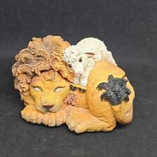 Stone Critters Trinket Dish Lion & Lamb Dove Critter Keepers Sc-1692 picture