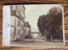 1880s Cabinet Card Photo Pau France Street Scene M. Pacault picture