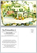 La Cremaillere Restaurant Banksville NY French Cuisine Postcard Art picture