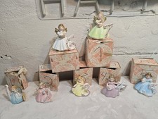 7 Vintage Japan Josef Joseph Porcelain Child  Birthday Angels  Girl 60's 70's picture