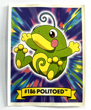 2001 Navarrete POKEMON Gold & Silver Sticker #037 POLITOED Edition ARGENTINA picture