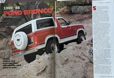 1980-1986 FORD BRONCO SUV TRUCK 6 PG BUYERS GUIDE LARIAT BAUER XLT picture