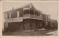 Postcard F. M. Rothenberger's Store Leesport Pa. Pennsylvania PA Old unposted picture