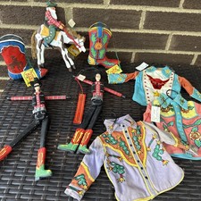Department 56 Rodeo Ornaments Articulated Cowboys Boots Western Embroidered Tops picture