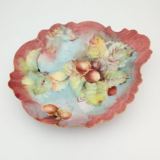 Antique Jean Pouyat Limoges | Rare Peach Blossoms, Top + Bottom Hand Painted picture