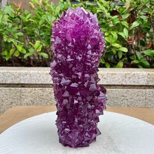 5.97LB Rare and high-quality purple crystal cluster columnar decorative specimen picture