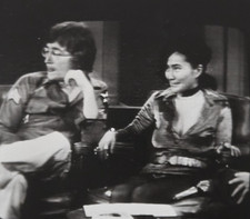 September 8, 1971 TV Screen Snapshot John Lennon & Yoko Ono on Dick Cavett Show picture