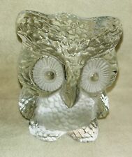 Vintage Viking Art Glass Owl Figurine/Paperweight Excellent Condition Beautiful picture