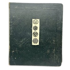 Antique OOAK BUTTONS Hobby Portfolio Journal Reference Personal Hoole Collection picture