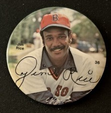 Rare Scarce Jim Rice HOF Baseball Button Pin Pinback #36 Red Sox 1978 picture