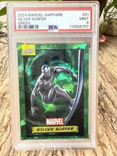 2024 Topps Marvel Sapphire Silver Surfer Green #51 PSA /99 picture