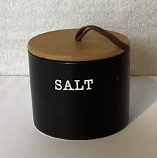 Sheffield Home Black Salt Cellar With Lid picture