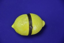 Midwest of Cannon Falls Lemon Hinged Trinket Box w/ Lemonade Drink Charm picture