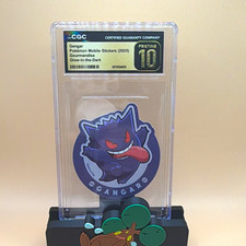 Pokémon Gengar Sticker Glow-in-the-Dark CGC Pristine 10 Graded 2025 picture