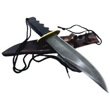 Handmade Bowie Knife Carbon Steel Bowie Micarta Handle Hunting Knife Survival picture