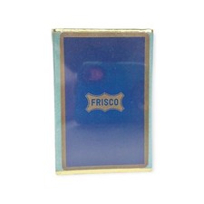 Blue Congress Single Deck Playing Cards Frisco Railroad Cel-U-Tone - Vintage picture