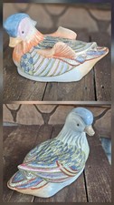 Vintage Mandarin DUCKS Pair Wildwood Imports RARE Male FEMALE DUCK picture