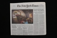 2024 OCTOBER 6 NEW YORK TIMES - CAMPAIGNS SEEK ANY EDGE TO SWAY TOSSUP ELECTION picture