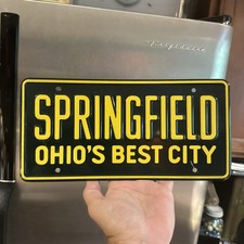 Vintage 1953 Springfield Ohio’s Best City Booster License Plate picture