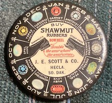 SHAWMUT RUBBERS J.E. Scott & Co Hecla S.D. South Dakota POCKET 2” MIRROR picture