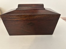 Vintage Froelich Furniture Collection Sarcophagus Regency English Tea Box Caddy picture
