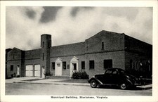 Blackstone VA Municipal Building Graycraft Card Co. c1940s-50s Vintage Postcard picture