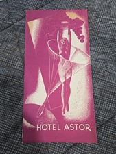 Vtg 1930s Hotel Astor Drink Menu New York City NYC picture