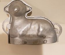 Vintage Cast Iron Lamb Cake Mold Easter 1 Pound Cake Recipe  picture