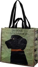 Primitives By Kathy Market Tote - Be Cool My Dog Is Judging You picture