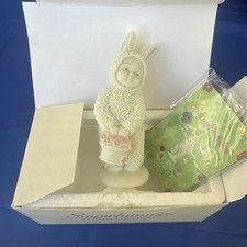 Dept 56 Easter Bunny Figurine A Basket of Cheer 2000 Porcelain Never Used picture