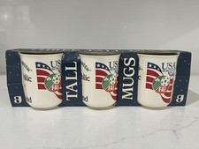 Vintage USA World Cup 1994 Republic Of Ireland Mugs Set Carrigdhoun Pottery NEW picture