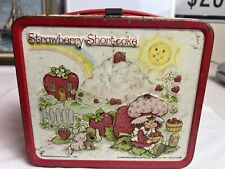 Vintage 1980 Strawberry Shortcake Aladdin American Greetings Metal Lunch Box picture