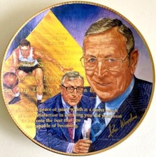 John Wooden signed auto UCLA Bruins Gartlan 10.5 inch plate limited edition 1975 picture