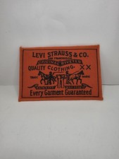 Vintage 70s Levis Levi Strauss Big E Jeans XX Jumbo Patch 9x6 Countertop Display picture