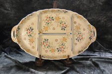 Vanity Tray, Royal Trico, Floral Divided, Nagoya Japan picture