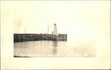 Port Maitland Nova Scotia NS Lighthouse c1950s Real Photo Postcard picture