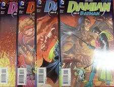 DAMIAN SON BATMAN 1-4 DC COMIC SET COMPLETE 1ST PRINT NEW 52 ANDY KUBERT 2013 NM picture
