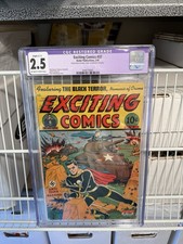 Exciting Comics #37 CGC 2.5 1945 Alex Schomburg Cover Nedor Pub. Golden Age Nazi picture