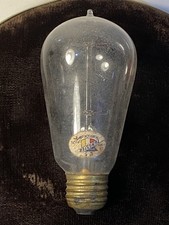 Antique Tungsten U.S. ST Louis Tantalum Light Bulb Pat. 1904 Original Sticker picture