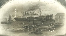 Antique 1910s - 1930s Titanic IMM Stock Certificate 🚢 JPM Punch Top Brown picture