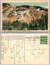 Roaring Mountain Near Norris Yellowstone Park Postcard picture